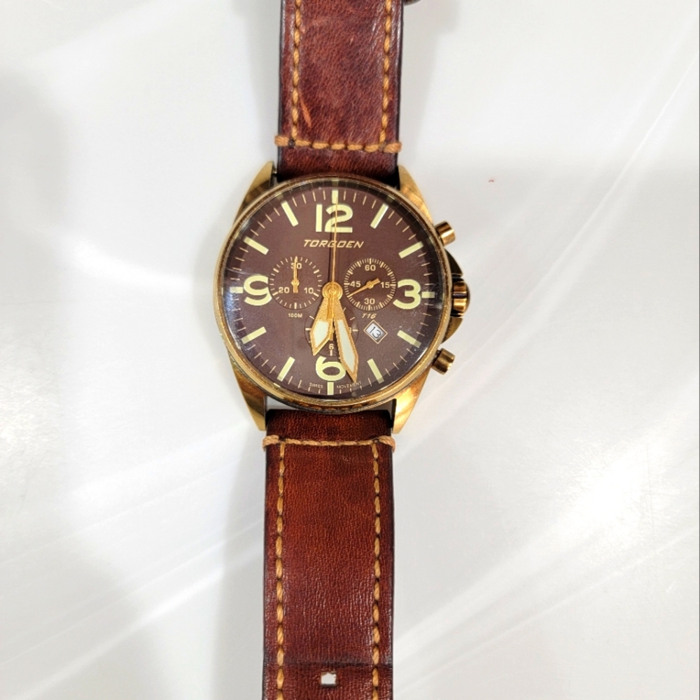 Men's Torgeon T16 Bronze Sapphire Vintage